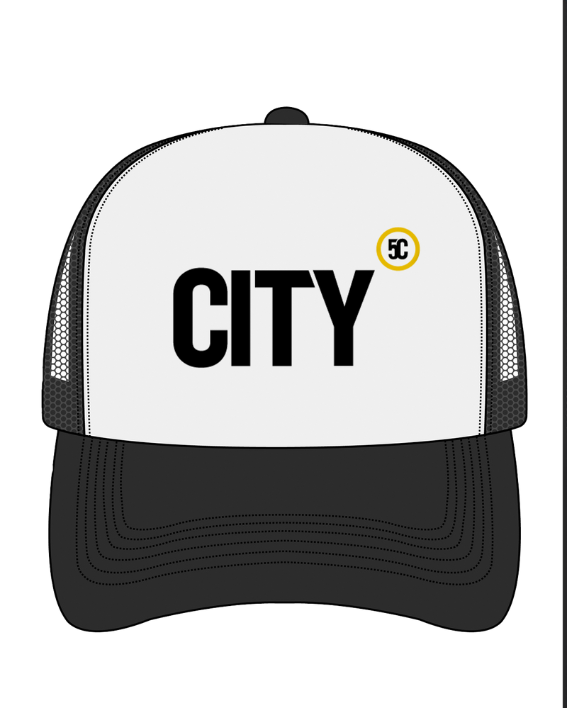 CITY 5C Black Trucker Hat