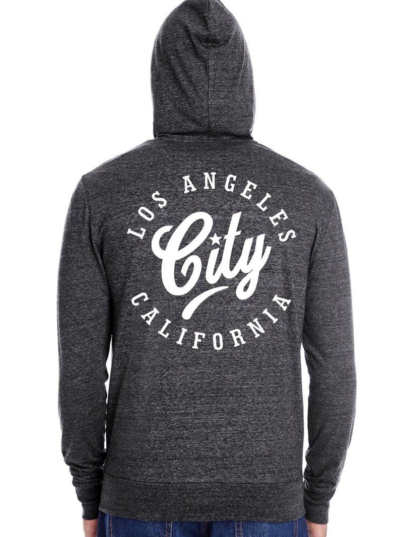 Gray Zip Up City Hoodie